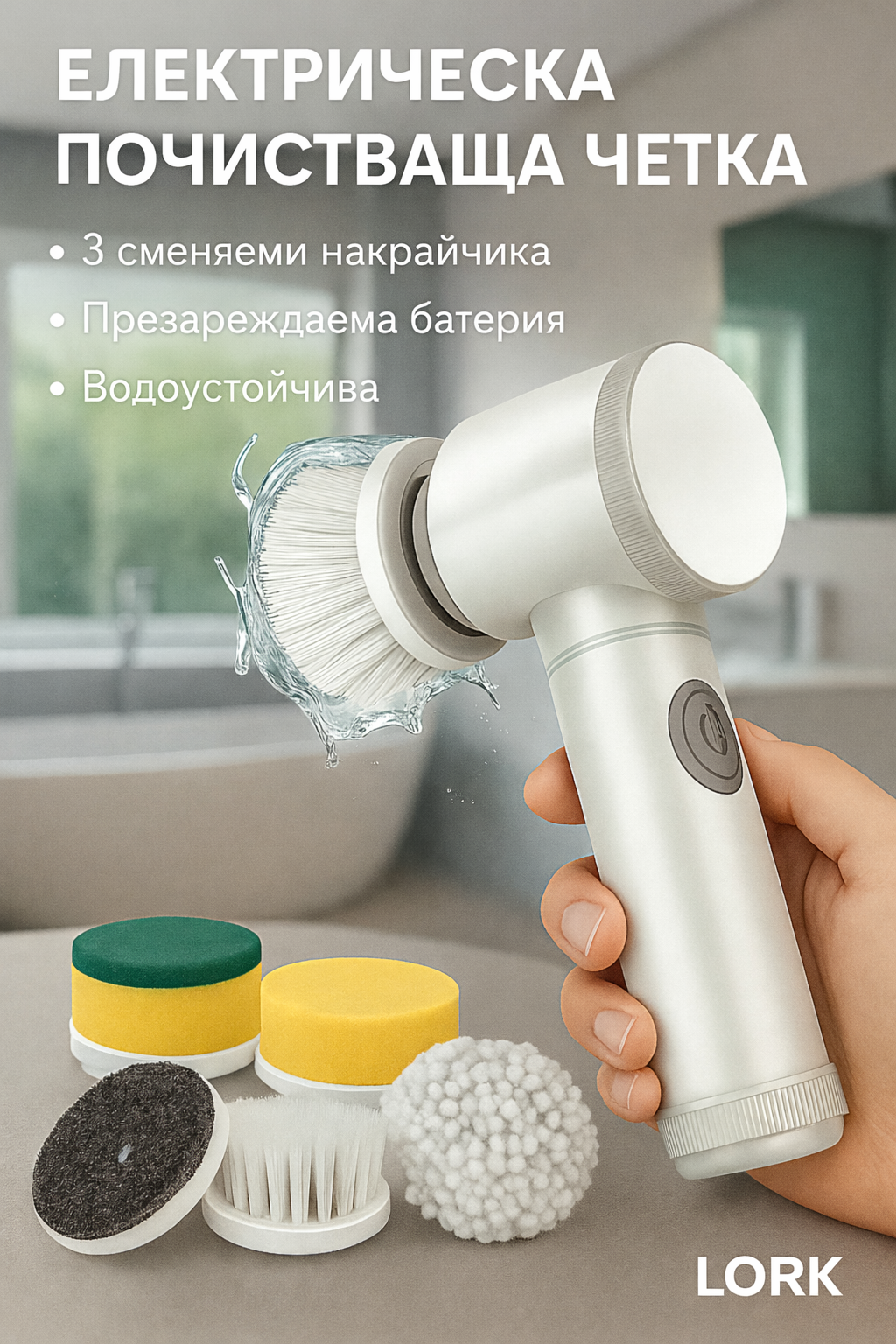 Ηλεκτρική βούρτσα καθαρισμού LORK™